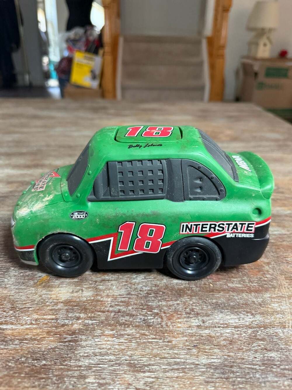 Ertl NASCAR #18 Bobby Labonte Interstate Batteries Push & Go Toy Car